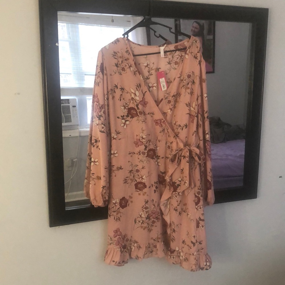 Blush Pink Floral Dress